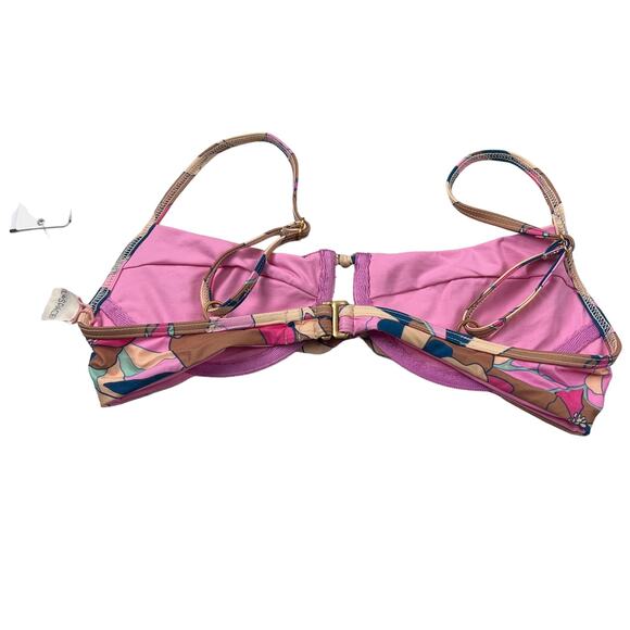 L*Space Eco Chic Econyl Rose Bikini Top Small - Picture 4 of 8